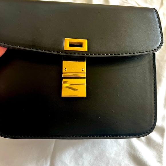 Black Fashion Bag. Box bag. - Picture 6 of 6